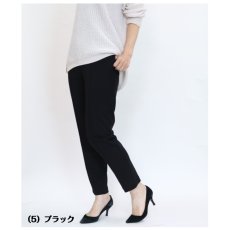 画像4: H-1332　ジャケットスタイルにも合う万能パンツ！　ライトジョーゼットピンタックパンツ　M-LL　 (4)