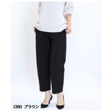 画像3: 8528　毎日履きたくなる、軽量あったかパンツ！　裏フリースやわらかバレルパンツ　M-LL (3)