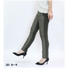 画像3: 764　動ける防寒、美シルエット！　ジョーゼット裏ボア中綿パンツ　M-LL (3)