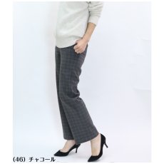 画像4: H-1321　トラッド感のある合わせやすいチェック柄で秋冬を彩る！　グルカワイド両面起毛チェックパンツ　M-LL (4)
