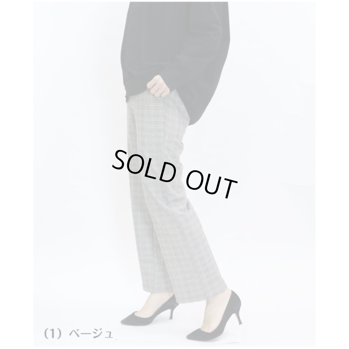 画像2: H-1321　トラッド感のある合わせやすいチェック柄で秋冬を彩る！　グルカワイド両面起毛チェックパンツ　M-LL (2)