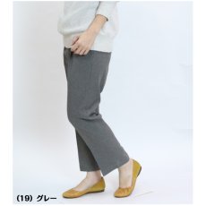 画像3: ★当社オリジナル★　4016　暖かく上品、毎日使える日本製パンツ！　ピンヘッド裏起毛深履きストレートパンツ　丈直し不要　M-3L (3)