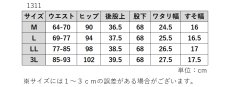 画像8: H-1311　ステッチが映える、大人カジュアル！　トリプルステッチ冷感デニムパンツ　M-3L (8)